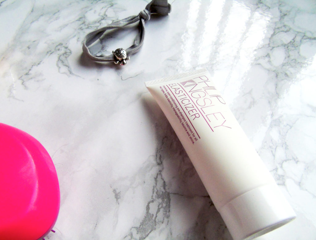 Hair products flatlay