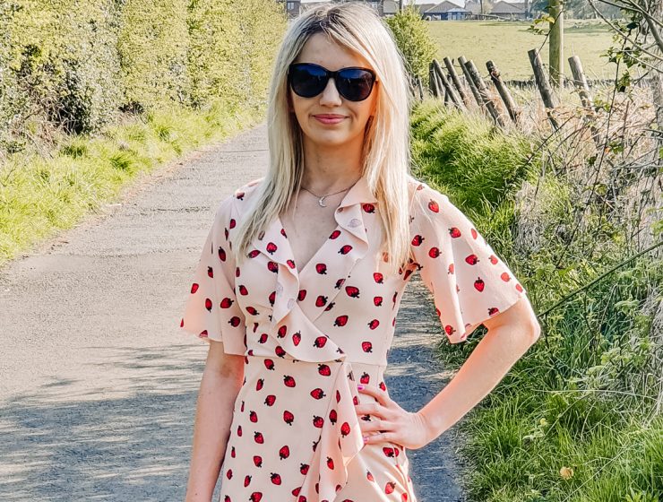 PrettyLittleThing Strawberry Print dress